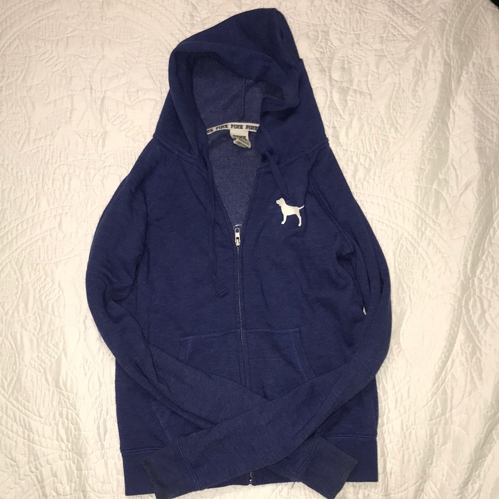 Pink zip up hoodie